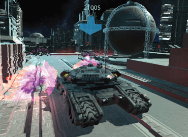 Tank battle simulation